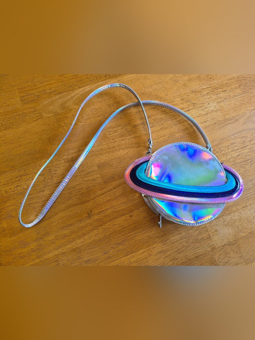 Holographic Planet Crossbody Bag from Forever 21